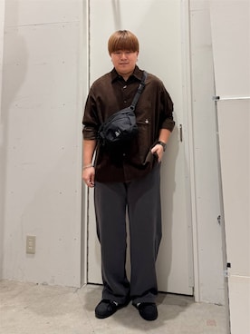 「BAYFLOW（ベイフロー）のアイテム」を使った、あおいさん（メンズ・164cm）の秋コーディネート
