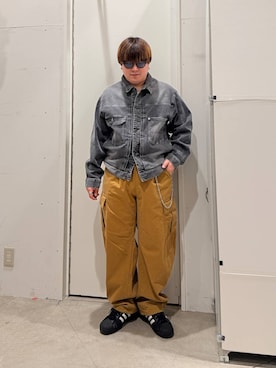 「BAYFLOW（ベイフロー）のアイテム（パンツ）」を使った、あおいさん（メンズ・164cm）の春コーディネート