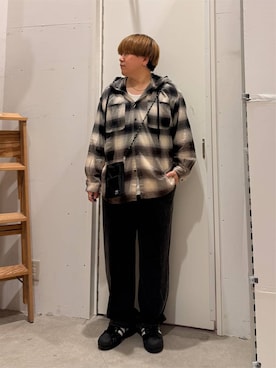 「BAYFLOW（ベイフロー）のアイテム」を使った、あおいさん（メンズ・164cm）の秋コーディネート