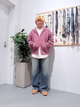 「アイテム（チャーム）」を使った、あおいさん（メンズ・164cm）の夏コーディネート