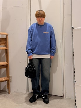 「BAYFLOW（ベイフロー）のアイテム」を使った、あおいさん（メンズ・164cm）の秋コーディネート
