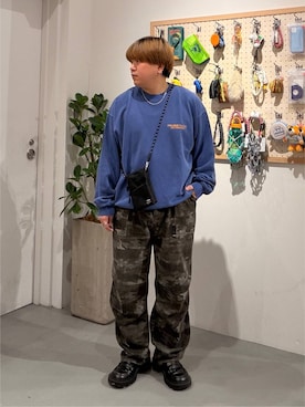「BAYFLOW（ベイフロー）のアイテム」を使った、あおいさん（メンズ・164cm）の秋コーディネート