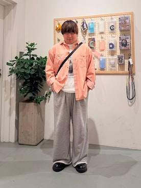 「BAYFLOW（ベイフロー）のアイテム（バッグ）」を使った、あおいさん（メンズ・164cm）の春コーディネート