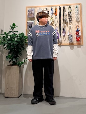 「BAYFLOW（ベイフロー）のアイテム」を使った、あおいさん（メンズ・164cm）の冬コーディネート