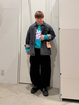 「RED KAP（レッドキャップ）のアイテム」を使った、あおいさん（メンズ・164cm）の冬コーディネート