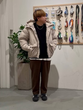 「アイテム（その他シューズ）」を使った、あおいさん（メンズ・164cm）の冬コーディネート