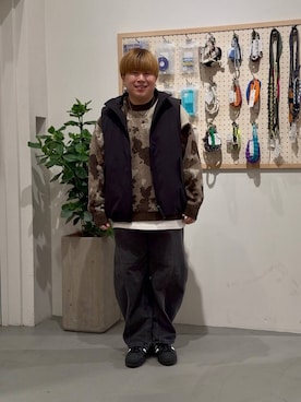 「アイテム（その他シューズ）」を使った、あおいさん（メンズ・164cm・20代）の冬コーディネート