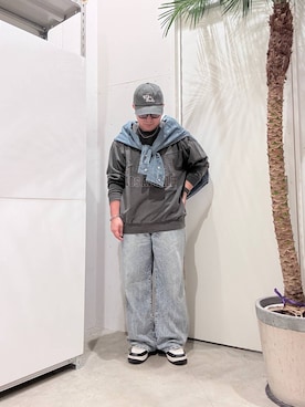 「アイテム（スウェット）」を使った、あおいさん（メンズ・164cm・20代）の秋コーディネート