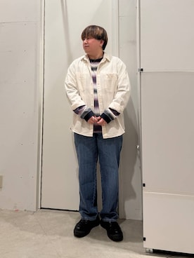 「BAYFLOW（ベイフロー）のアイテム」を使った、あおいさん（メンズ・164cm）の春コーディネート