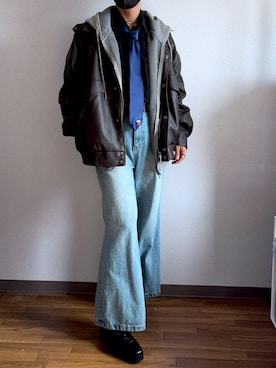 「CLEL（クレイル）のアイテム（ジャケット/アウター）」を使った、murabito817さん（骨格ナチュラル・メンズ・158cm）の秋コーディネート