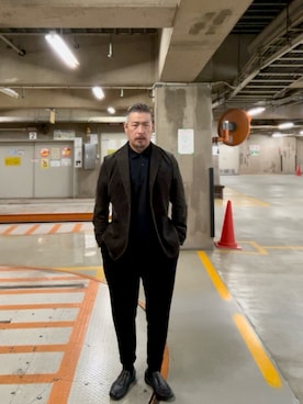 「アイテム（テーラードジャケット）」を使った、ゴル髭さん（メンズ・176cm・40代）の秋コーディネート