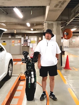 「40代ファッション」｜ゴル髭さん（メンズ・176cm）の夏コーディネート