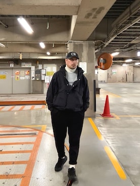 「アイテム（ナイロンジャケット）」を使った、ゴル髭さん（メンズ・176cm・40代）の秋コーディネート