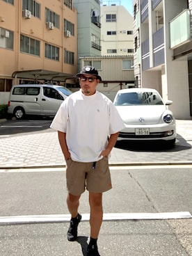 「アイテム（帽子）」を使った、ゴル髭さん（メンズ・176cm・40代）の秋コーディネート