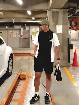 「The DUFFER of ST.GEORGE（ザダファーオブセントジョージ）のアイテム」を使った、ゴル髭さん（メンズ・176cm）の夏コーディネート
