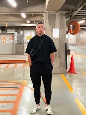 「アイテム（パンツ）」を使った、ゴル髭さん（メンズ・176cm）の夏コーディネート