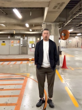 「アイテム（テーラードジャケット）」を使った、ゴル髭さん（メンズ・176cm・40代）の秋コーディネート