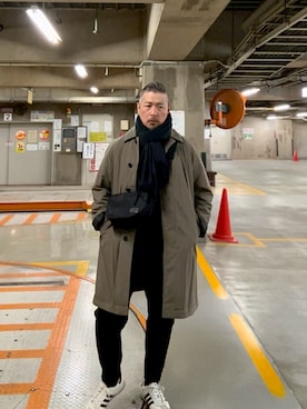 「アイテム（ジャケット/アウター）」を使った、ゴル髭さん（メンズ・176cm）の冬コーディネート