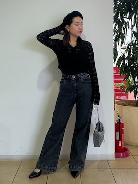 「FREE'S MART（フリーズマート）のアイテム（ハンチング/ベレー帽）」を使った、Miyuさん（レディース・150cm）の秋コーディネート