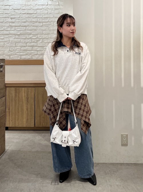 3サイズ展開XS-L】サイドパネルヴィンテージライクワイドデニム【低