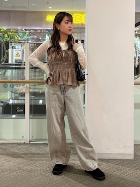 「アイテム（その他トップス）」を使った、Miyuさん（レディース・150cm）の秋コーディネート
