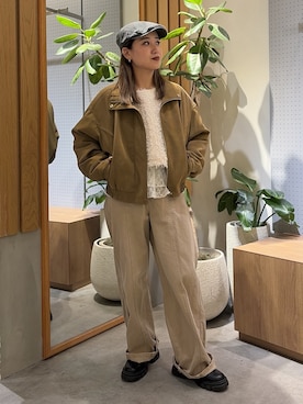 「FREE'S MART（フリーズマート）のアイテム（ブルゾン）」を使った、Miyuさん（レディース・150cm）の冬コーディネート