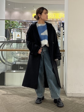 「アイテム（パンツ）」を使った、Miyuさん（レディース・150cm）の秋コーディネート