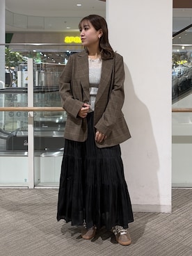 「FREE'S MART（フリーズマート）のアイテム」を使った、Miyuさん（レディース・150cm）の春コーディネート