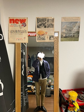 「OMEGA（オメガ）のアイテム」を使った、ウホっさん（メンズ・171cm）の冬コーディネート