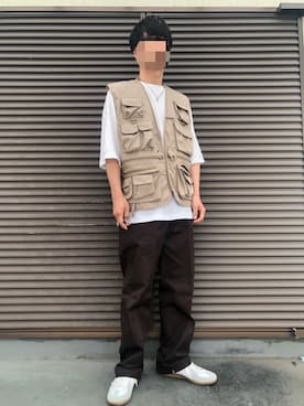 「ROTHCO（ロスコ）のアイテム（トップス）」を使った、藤吉さん（メンズ・170cm）の夏コーディネート