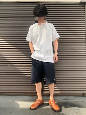 「Danner（ダナー）のアイテム（サンダル）」を使った、藤吉さん（メンズ・170cm）の夏コーディネート