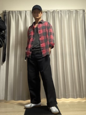 「H&M（エイチ・アンド・エム）のアイテム（トップス）」を使った、藤田さん（メンズ・171cm）の秋コーディネート