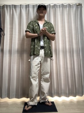 「Dickies（ディッキーズ）のアイテム」を使った、藤田さん（メンズ・171cm）の夏コーディネート
