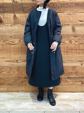「PUAL CE CIN（ピュアルセシン）のアイテム（ダウンジャケット/コート）」を使った、samiiさん（レディース・163cm）の冬コーディネート