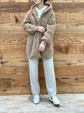 「PUAL CE CIN（ピュアルセシン）のアイテム（その他アウター）」を使った、samiiさん（レディース・163cm）の冬コーディネート