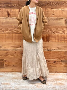 「PUAL CE CIN（ピュアルセシン）のアイテム（ブルゾン）」を使った、samiiさん（レディース・163cm）の秋コーディネート
