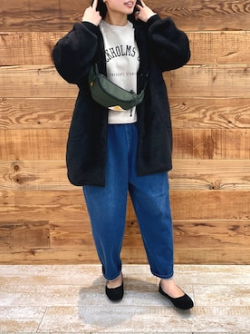 「PUAL CE CIN（ピュアルセシン）のアイテム（その他アウター）」を使った、samiiさん（レディース・163cm）の冬コーディネート