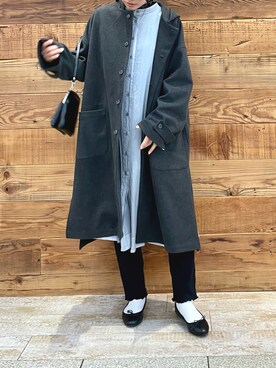 「PUAL CE CIN（ピュアルセシン）のアイテム（その他アウター）」を使った、samiiさん（レディース・163cm）の秋コーディネート