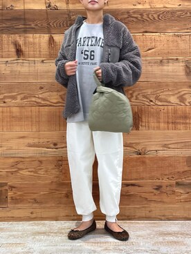 「PUAL CE CIN（ピュアルセシン）のアイテム（その他アウター）」を使った、samiiさん（レディース・163cm）の秋コーディネート