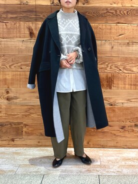 「PUAL CE CIN（ピュアルセシン）のアイテム（その他アウター）」を使った、samiiさん（レディース・163cm）の秋コーディネート