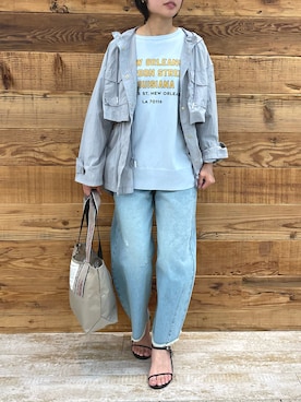 「PUAL CE CIN（ピュアルセシン）のアイテム（ジャケット/アウター）」を使った、samiiさん（レディース・163cm）の春コーディネート