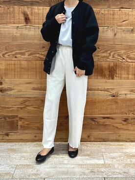 「PUAL CE CIN（ピュアルセシン）のアイテム（ブルゾン）」を使った、samiiさん（レディース・163cm）の秋コーディネート