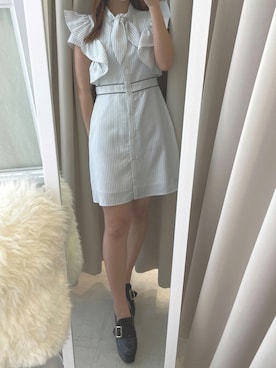 「ミニワンピ」｜renaさん（レディース・158cm）の夏コーディネート