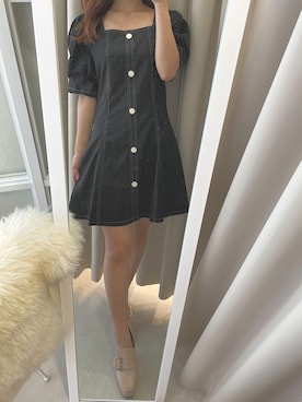 「ミニワンピ」｜renaさん（レディース・158cm）の夏コーディネート