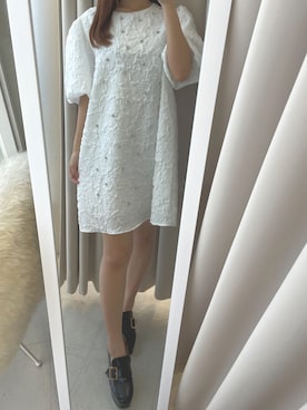 「ミニワンピ」｜renaさん（レディース・158cm）の夏コーディネート