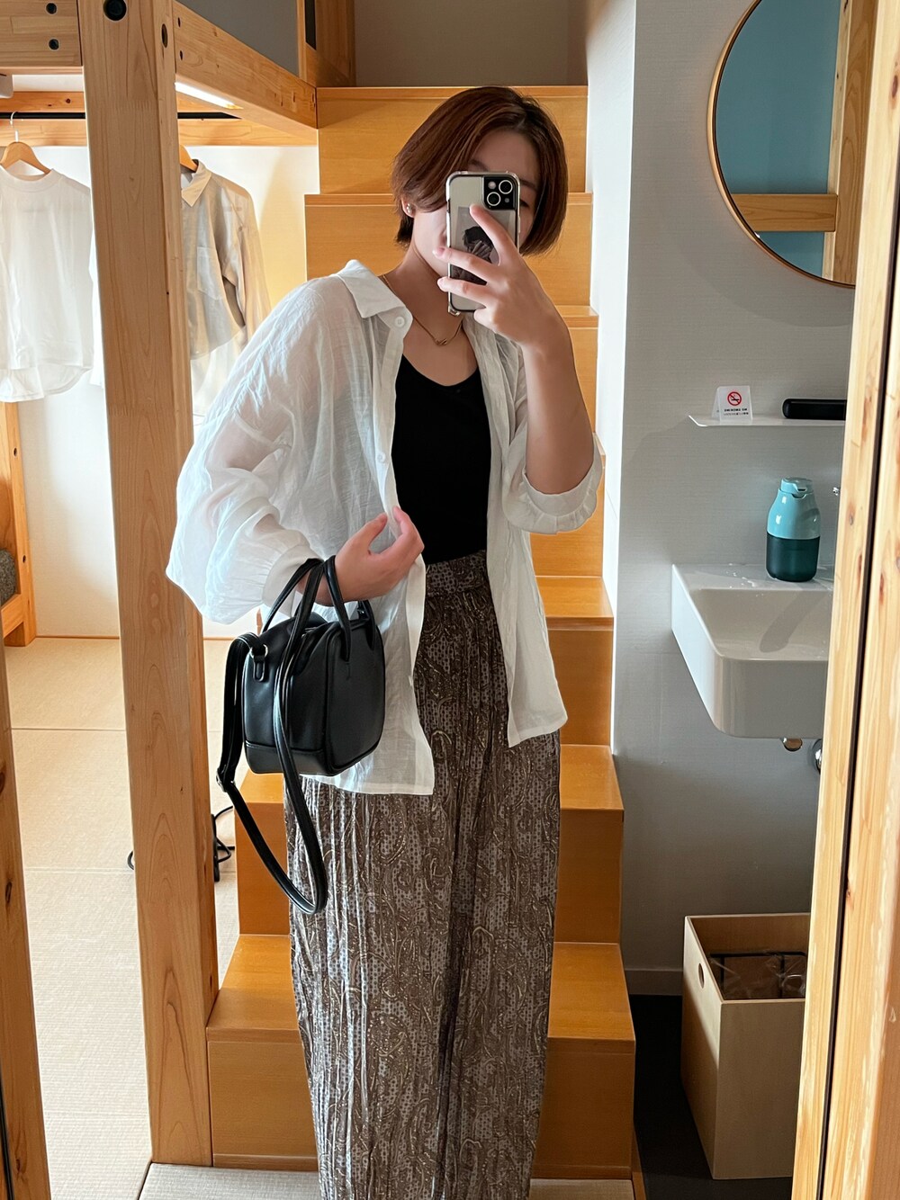 「niko and...のアイテム（パンツ、その他）」を使った、haru さん（レディース・155cm）の秋コーディネートの1枚目の写真