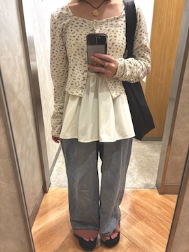 「hinari（ヒナリ）のアイテム」を使った、はむさん（レディース・151cm）の夏コーディネート