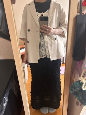 「Kastane（カスタネ）のアイテム」を使った、はむさん（レディース・151cm）の夏コーディネート