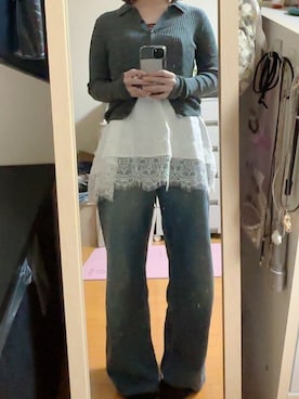 「LIAN（リアン）のアイテム」を使った、はむさん（レディース・151cm）の秋コーディネート