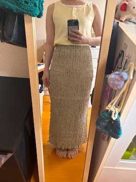 「hinari（ヒナリ）のアイテム」を使った、はむさん（レディース・151cm）の夏コーディネート